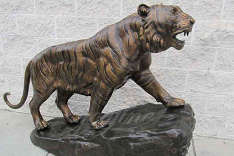 outdoor tiger sculpture