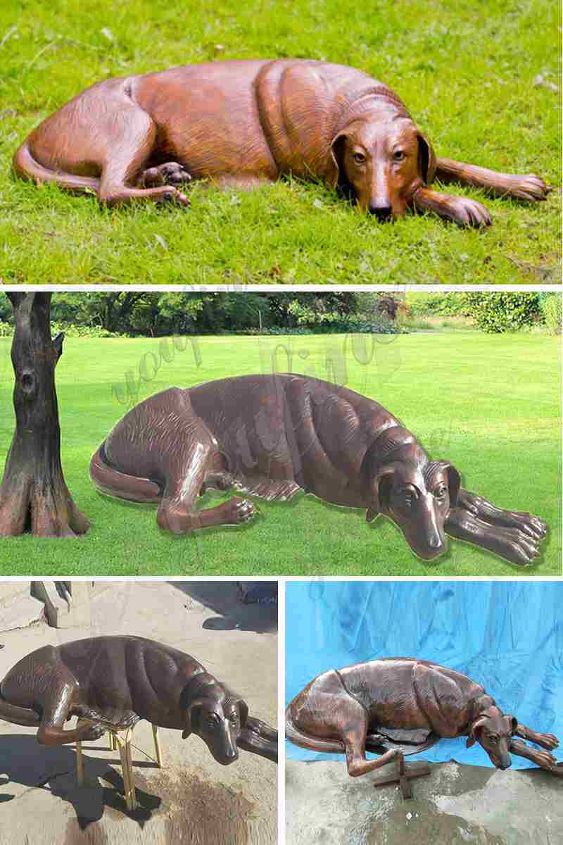 Bronze Dog Statue